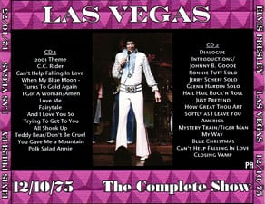 The King Elvis Presley, CDR PA, December 10, 1975, Las Vegas, Nevada, Las Vegas