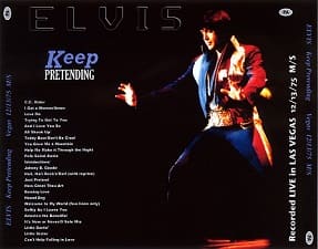 The King Elvis Presley, CDR PA, December 13, 1975, Las Vegas, Nevada, Keep Pretending