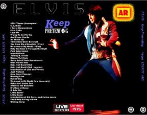 The King Elvis Presley, CDR PA, December 13, 1975, Las Vegas, Nevada, Keep Pretending