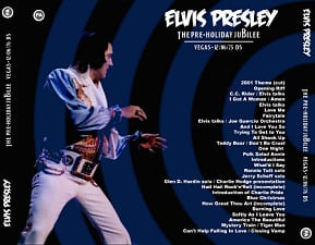 The King Elvis Presley, CDR PA, December 6, 1975, Las Vegas, Nevada, The Pre Holliday Jubilee