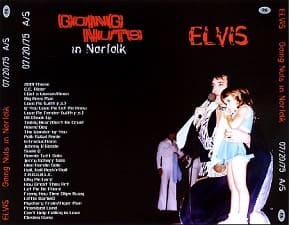 The King Elvis Presley, CDR PA, July 20, 1975, Norfolk, Virginia, Going Nuts In Norfolk