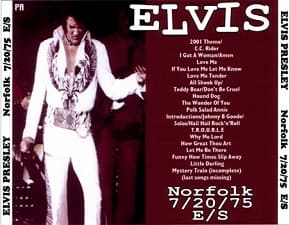 The King Elvis Presley, CDR PA, July 20, 1975, Norfolk, Virginia, Norfolk