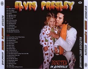 The King Elvis Presley, CDR PA, July 22, 1975, Asheville, North Carolina, Ignited In Asheville