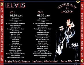The King Elvis Presley, CDR PA, June 8, 1975, Jackson, Mississippi, Double Date In Jackson