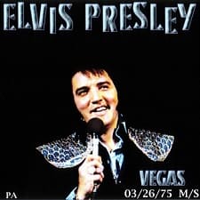 The King Elvis Presley, CDR PA, March 26, 1975, Las Vegas, Nevada, Las Vegas