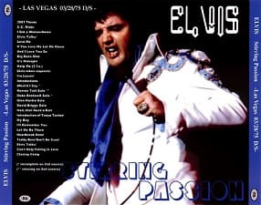 The King Elvis Presley, CDR PA, March 28, 1975, Las Vegas, Nevada, Stirring Passion