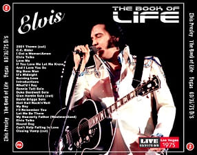 The King Elvis Presley, CDR PA, March 31, 1975, Las Vegas, Nevada, The Book Of Life