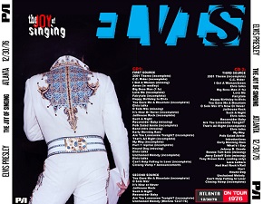 The King Elvis Presley, CDR PA, December 30, 1976, Atlanta, Georgia, The Joy Of Singing