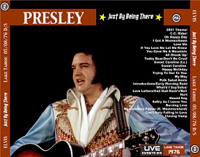 The King Elvis Presley, CDR PA,May 8, 1976, Lake Tahoe, Nevada, Just By Being There