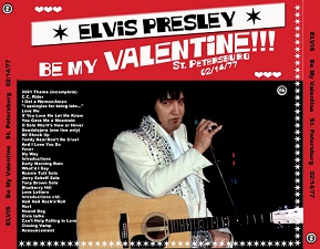 The King Elvis Presley, CDR PA, February 14, 1977, St. Petersburg, Florida, Be My Valentine