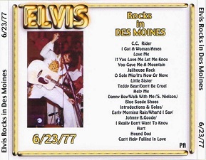 The King Elvis Presley, CDR pa, June 23, 1977, Des Moines, Iowa, Elvis Rocks In Des Moines