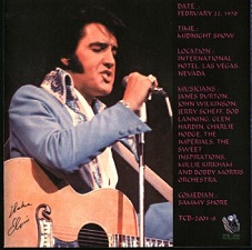 The King Elvis Presley, CDR TCB, February 22, 1970, King Of Vegas Volume 3