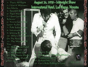 The King Elvis Presley, CDR TCB, August 24, 1970, King Of Vegas Volume 7