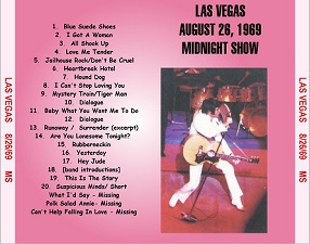 The King Elvis Presley, CD CDR Other, 1969, Las Vegas Midnight Show