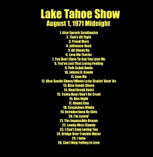 The King Elvis Presley, CD CDR Other, 1971, Lake Tahoe Show