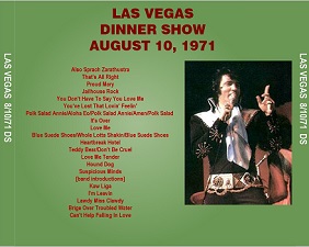 The King Elvis Presley, CD CDR Other, 1971, Las Vegas Dinner Show