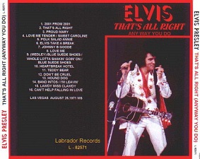 The King Elvis Presley, CD CDR Other, 1971, That's All Right (Anyway You Do)