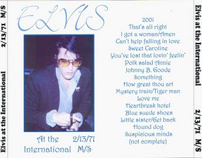 The King Elvis Presley, CD CDR Other, 1971, Elvis At The International
