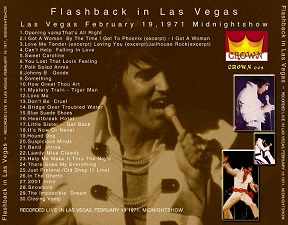 The King Elvis Presley, CD CDR Other, 1971, Flasback In Las Vegas