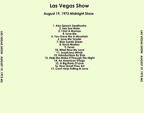 The King Elvis Presley, CD CDR Other, 1973, Las Vegas Show