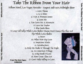 The King Elvis Presley, CD CDR Other, 1973, Take The Ribbon From Your Hair