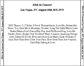 The King Elvis Presley, CD CDR Other, 1973, Elvis Presley In Concert