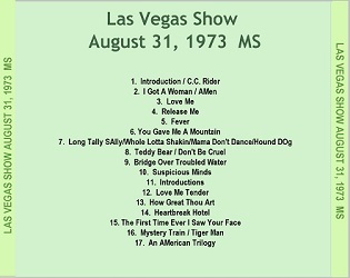 The King Elvis Presley, CD CDR Other, 1973, Las Vegas Show