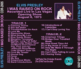 The King Elvis Presley, CD CDR Other, 1973, I Was Raised On Rock