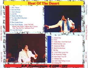 The King Elvis Presley, CD CDR Other, 1973, Heat Of The Desert
