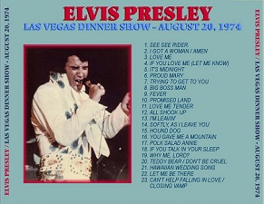 The King Elvis Presley, CD CDR Other, 1974, Las Vegas Dinner Show