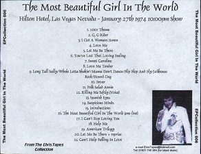The King Elvis Presley, CD CDR Other, 1974, The Most Beautiful Girl In The World