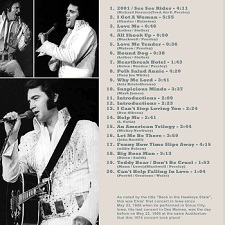 The King Elvis Presley, CD CDR Other, 1974, Back In The Hawkeye State