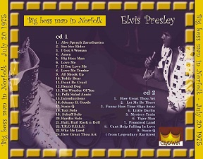 The King Elvis Presley, CD CDR Other, 1975, Big Boss Man In Norfolk