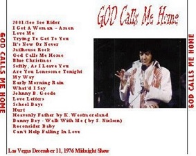 The King Elvis Presley, CD CDR Other, 1976, God Calls Me Home