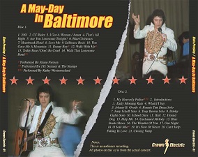 The King Elvis Presley, CD CDR Other, 1977, A May-Day In Baltimore