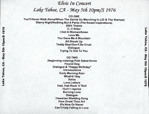 The King Elvis Presley, CDR, The Concert Years, Volume 4