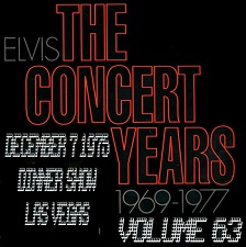 The King Elvis Presley, CDR, The Concert Years, Volume 63