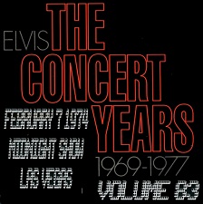 The King Elvis Presley, CDR, The Concert Years, Volume 83