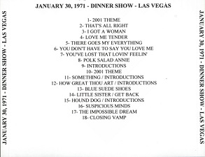 The King Elvis Presley, CDR, The Concert Years, Volume 89