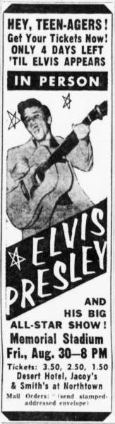 Elvis Presley August 30, 1957