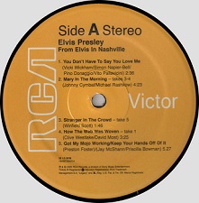 The King Elvis Presley, Back Cover / LP / From Elvis In Nashville / 19439759421 / 2019