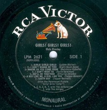 The King Elvis Presley, Front Cover / LP / GIRLS! GIRLS! GIRLS! / lsp-2621 / 1962