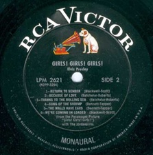 The King Elvis Presley, Front Cover / LP / GIRLS! GIRLS! GIRLS! / lsp-2621 / 1962