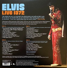 The King Elvis Presley, Back Cover / LP / Elvis Live 1972 / 196587260613 / 2023