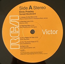 The King Elvis Presley, Back Cover / LP / Sunset Boulevard / 19802905521 / 2025