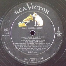 The King Elvis Presley, Side A / LP / Elvis' Christmas Album / loc-1035 / 1957