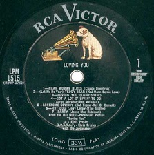The King Elvis Presley, Side A / LP / Loving You / LPM-1515 / 1957