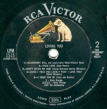 The King Elvis Presley, Side B / LP / Loving Youy / LPM-1515 / 1957
