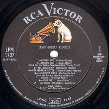The King Elvis Presley, Side A / LP / Elvis' Golden Records / LPM-1707 / 1958