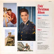 The King Elvis Presley, Back Cover / LP / Elvis' Christmas Album / lpm-1951 / 1958
